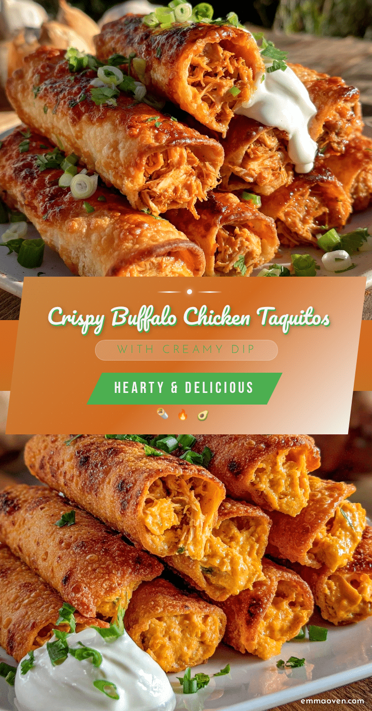 crispy buffalo chicken taquitos recipe