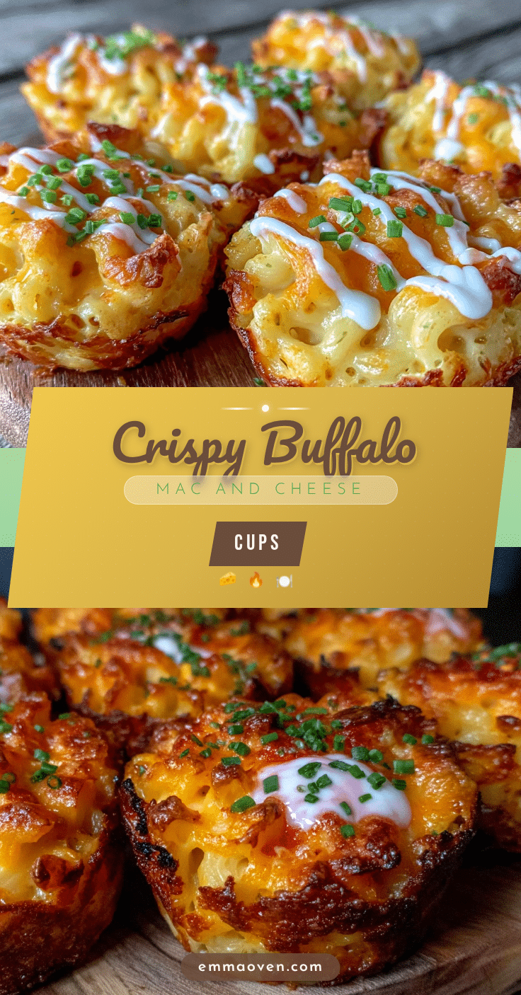 crispy buffalo mac and cheese cups recipe