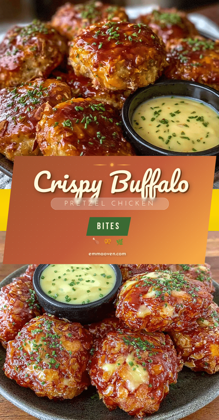 crispy buffalo pretzel chicken bites recipe