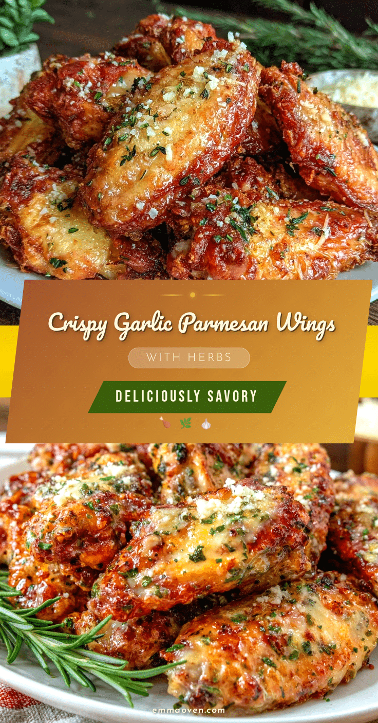 crispy garlic parmesan wings recipe