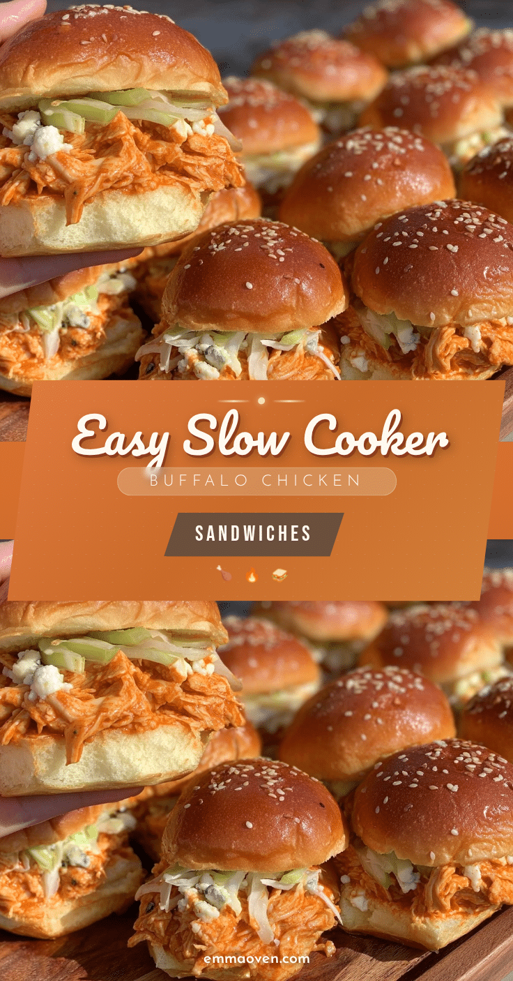 slow cooker buffalo chicken sandwiches recipe