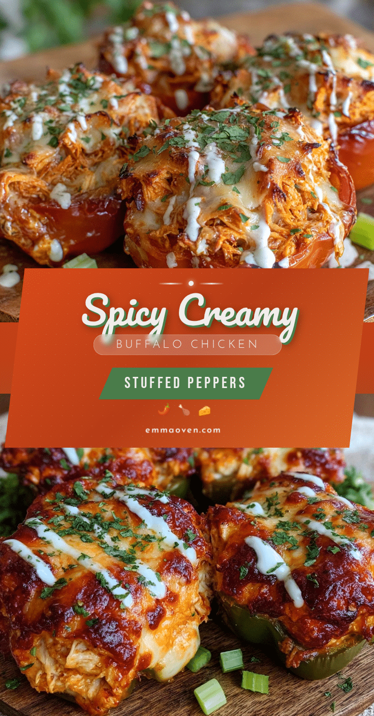 buffalo chicken stuffed peppers recipe