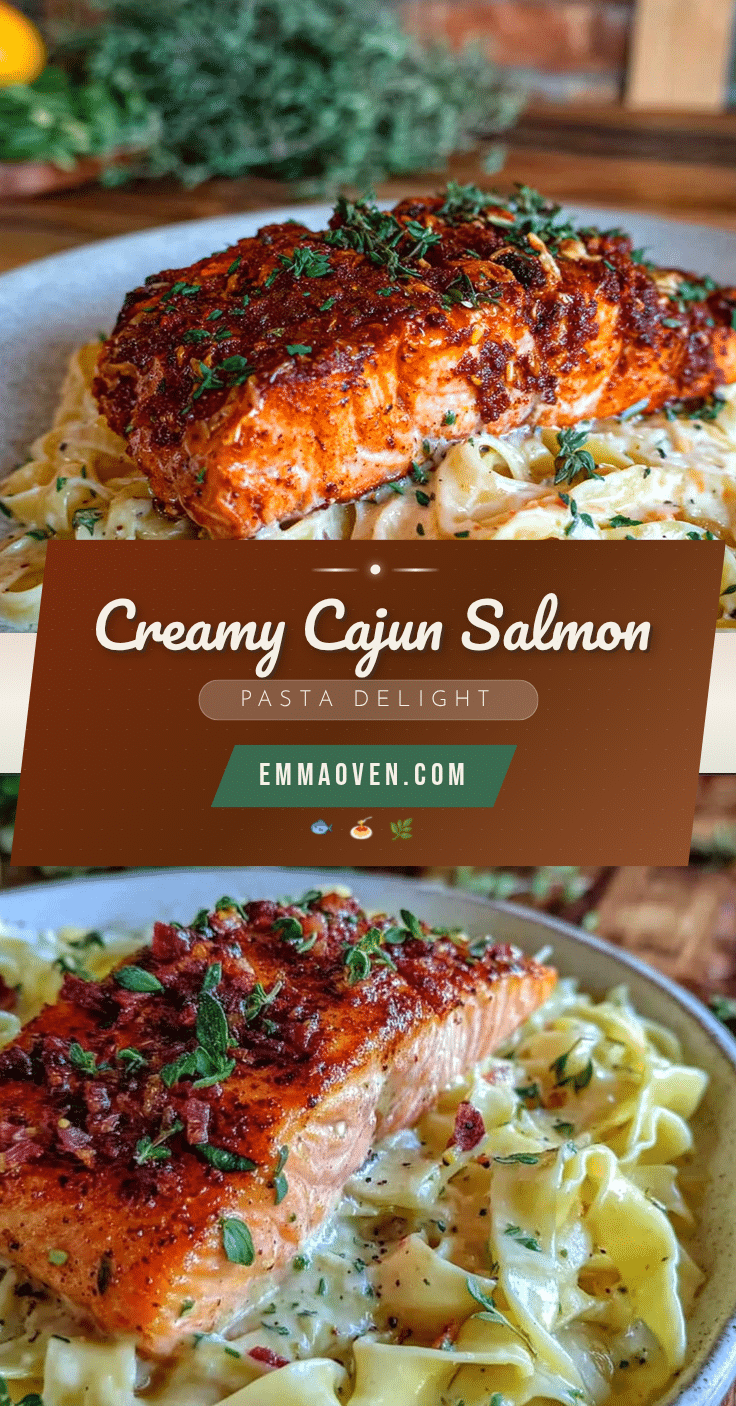 Cajun salmon with creamy pasta recipe