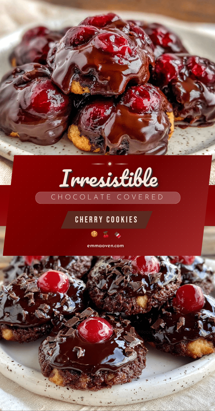 chocolate-covered cherry cookies recipe