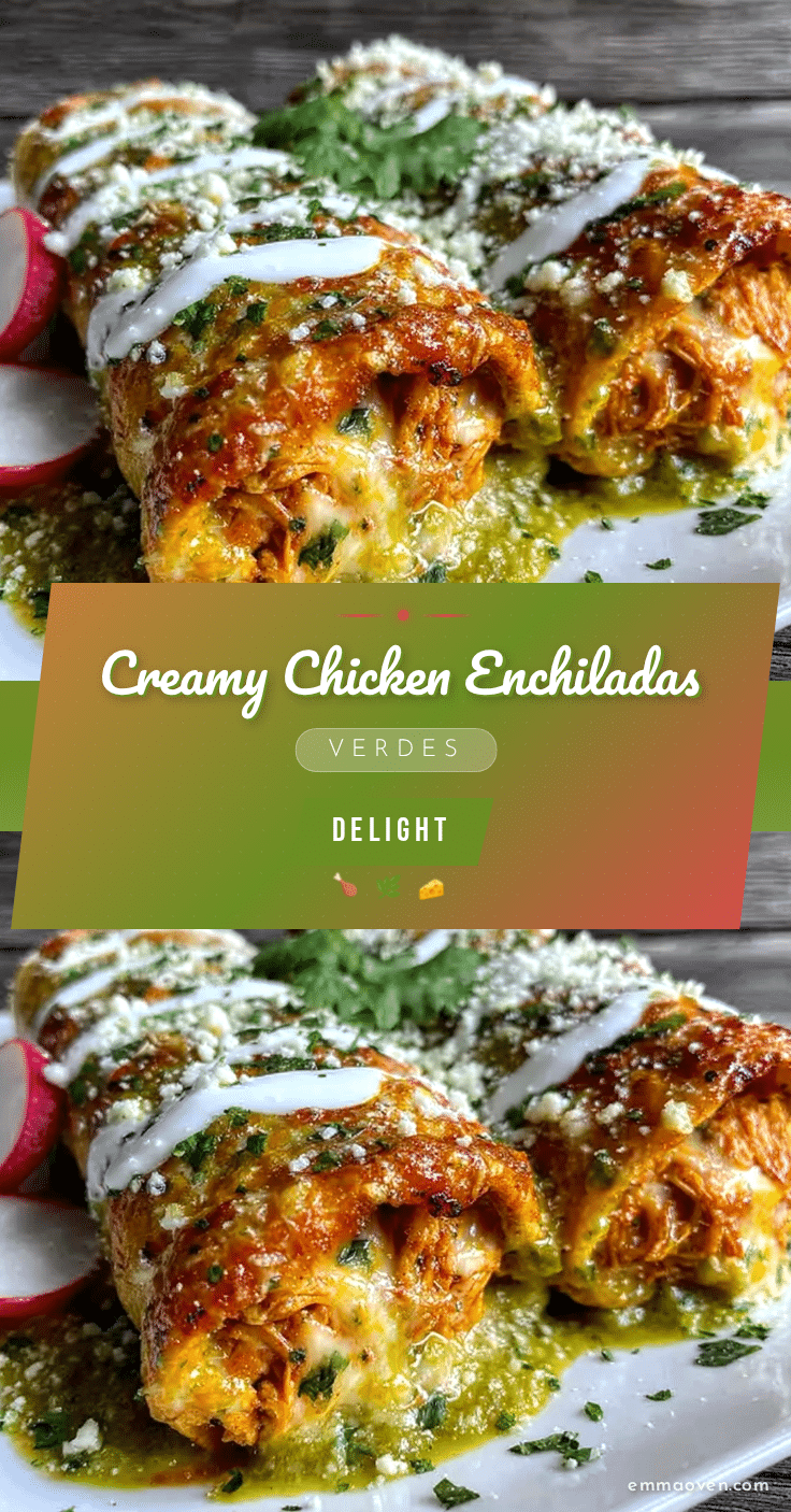 creamy chicken enchiladas verdes recipe
