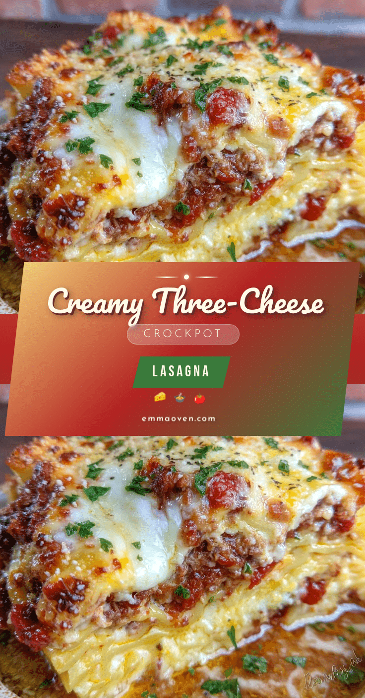 creamy crockpot lasagna recipe