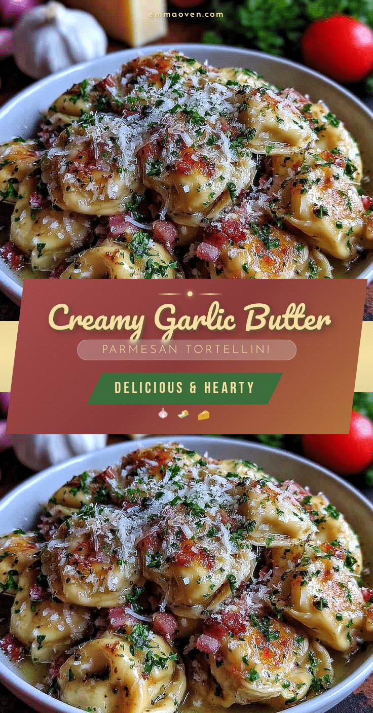 creamy garlic butter tortellini recipe