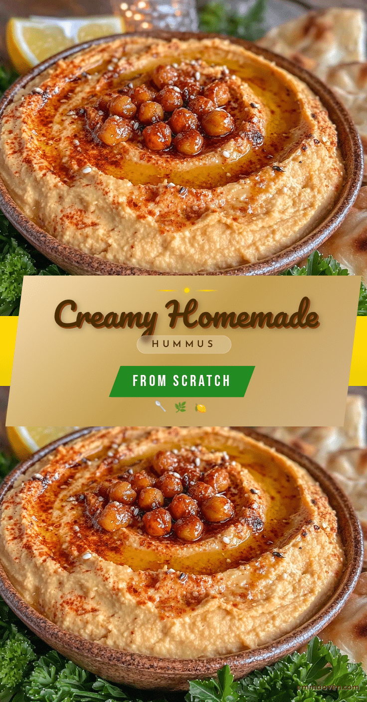 creamy homemade hummus from scratch recipe