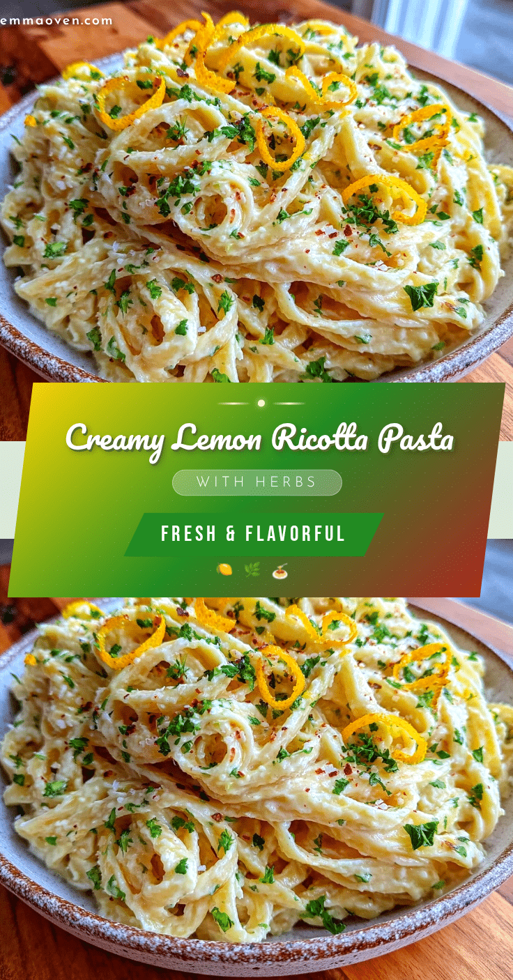 creamy lemon ricotta pasta recipe