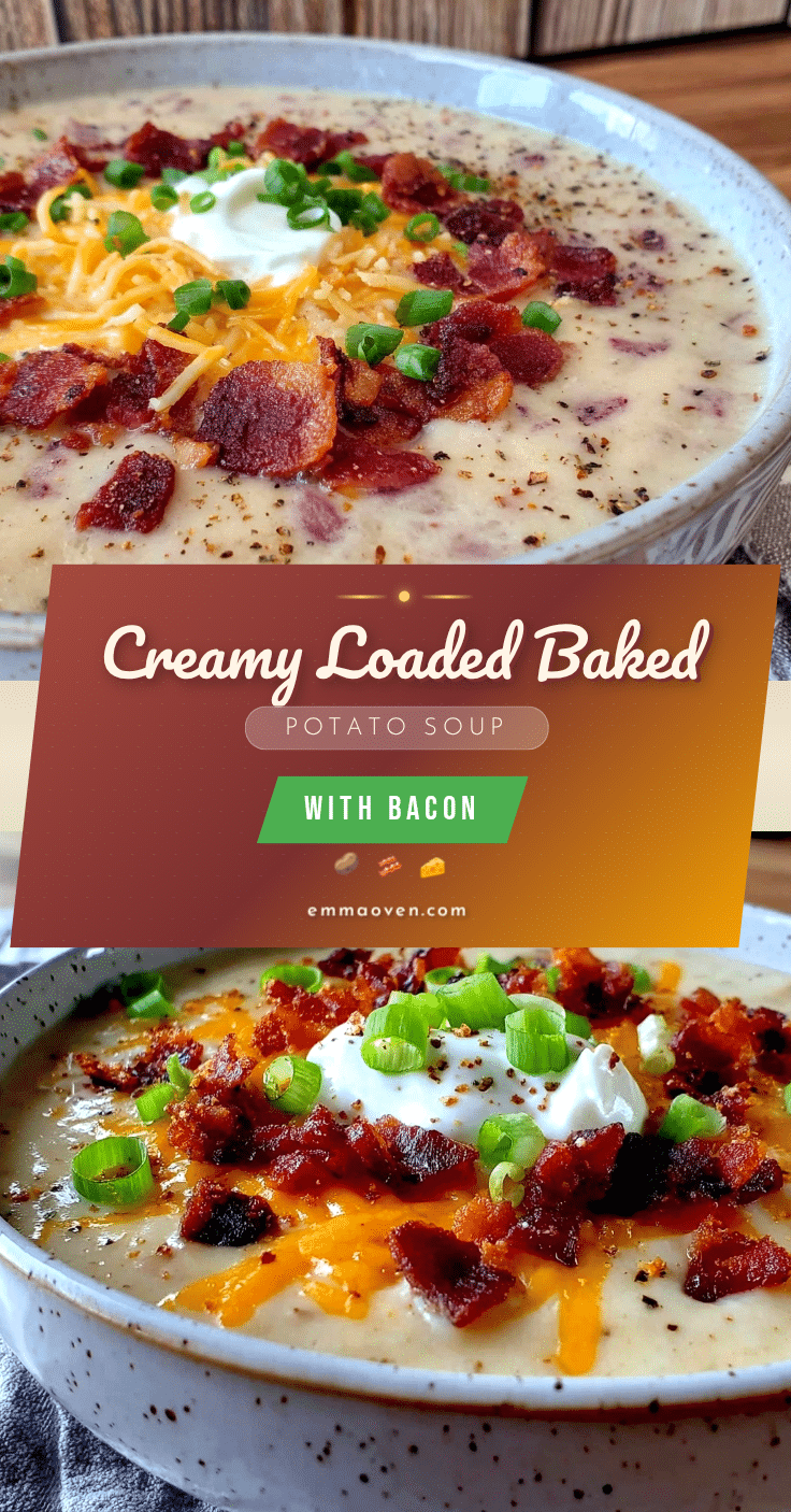 creamy loaded baked potato soup with bacon recipe