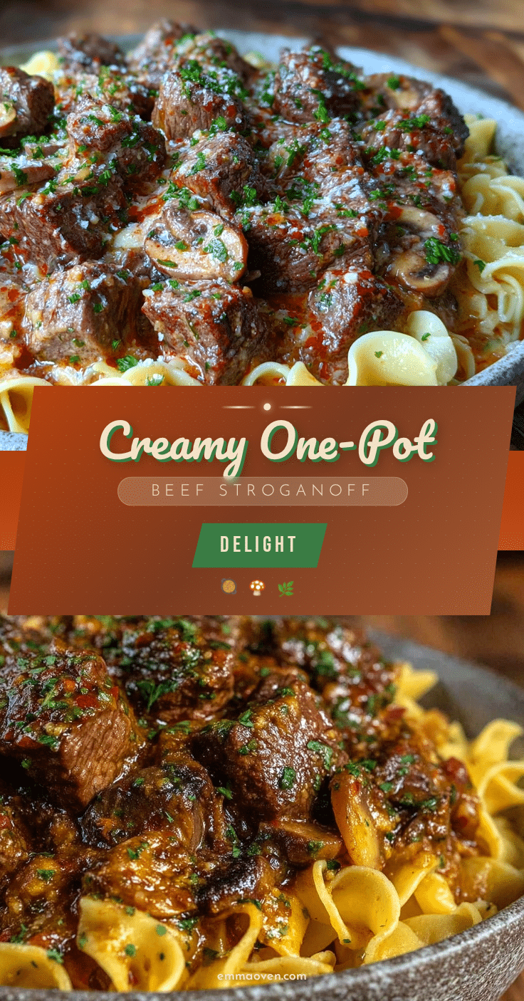 creamy one-pot beef stroganoff recipe recipe
