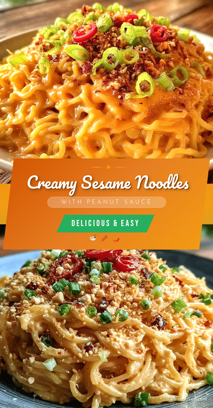 creamy sesame noodles with peanut sauce recipe