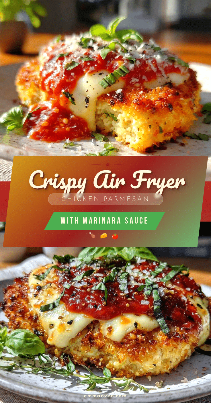 crispy air fryer chicken parmesan recipe