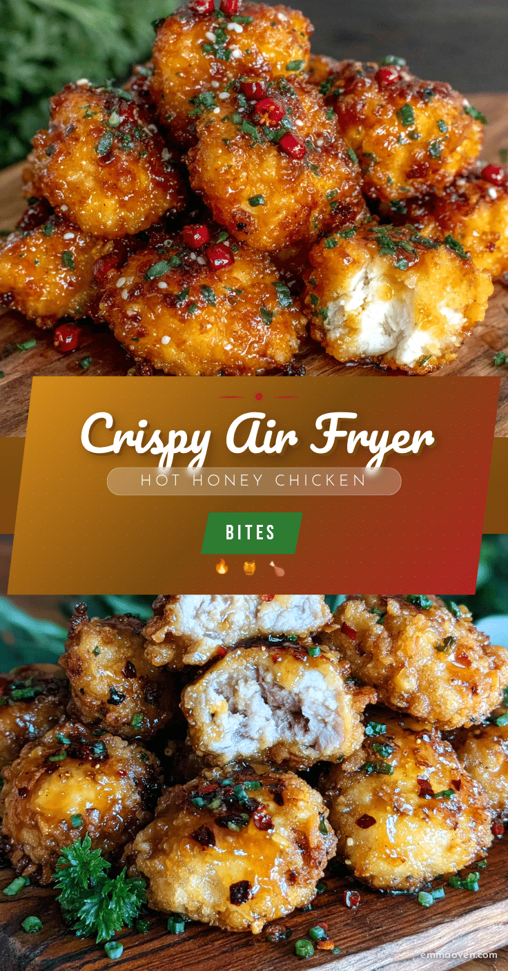 crispy air fryer hot honey chicken bites recipe