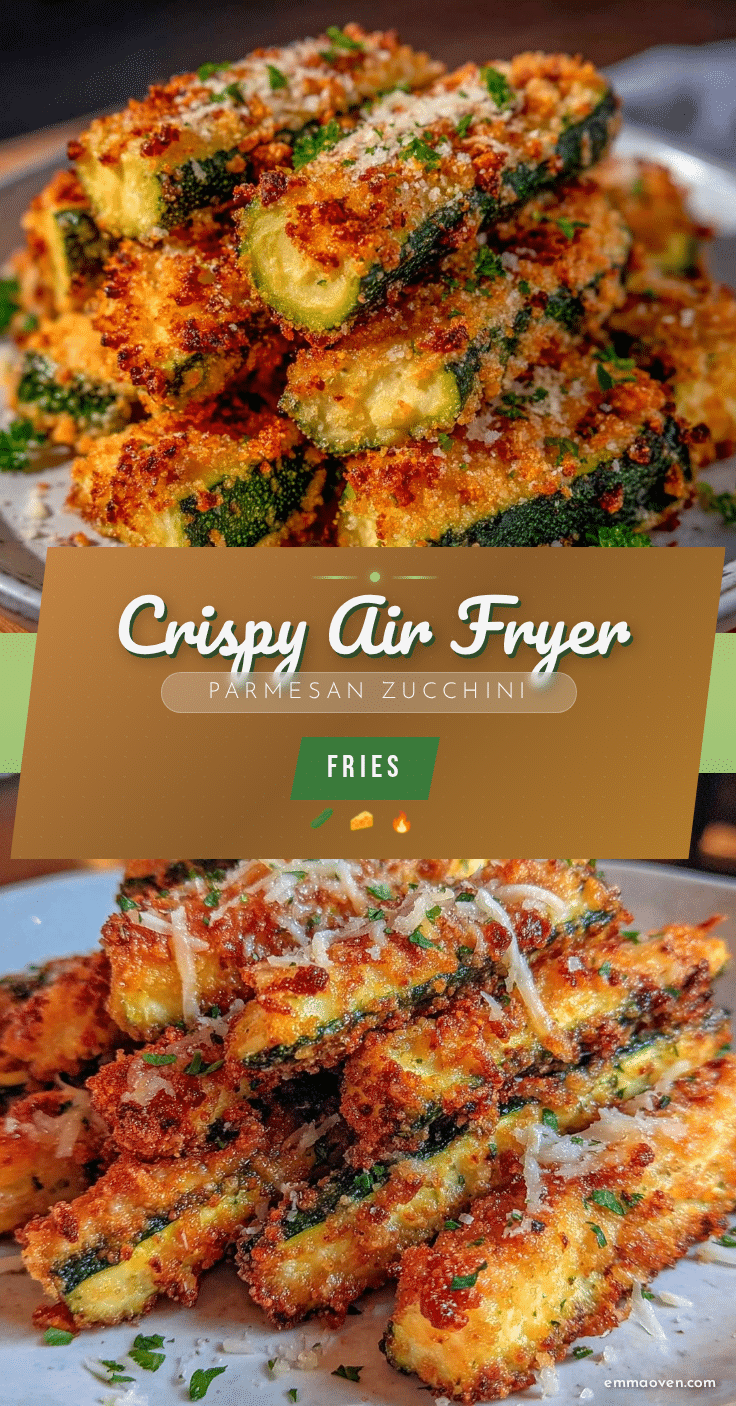 crispy air fryer parmesan zucchini fries recipe