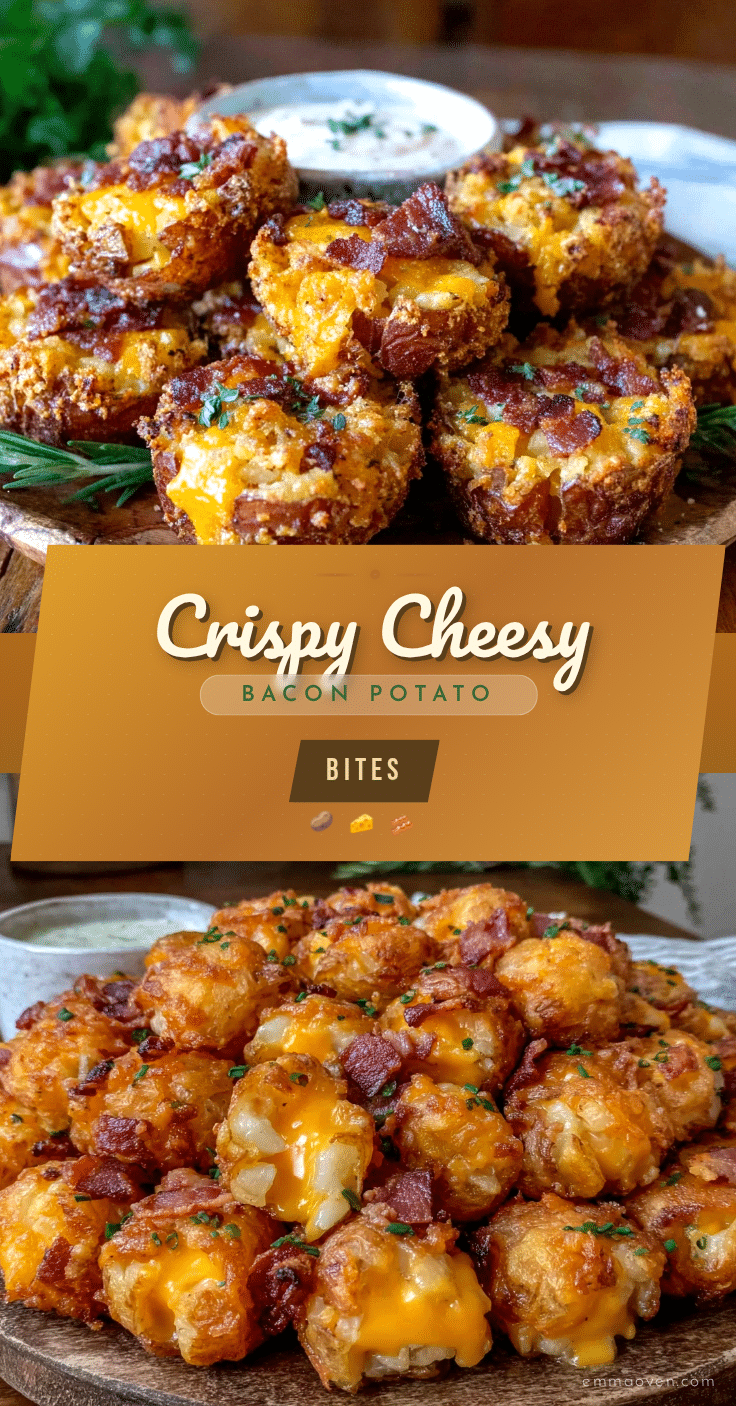 crispy cheesy bacon potato bites recipe