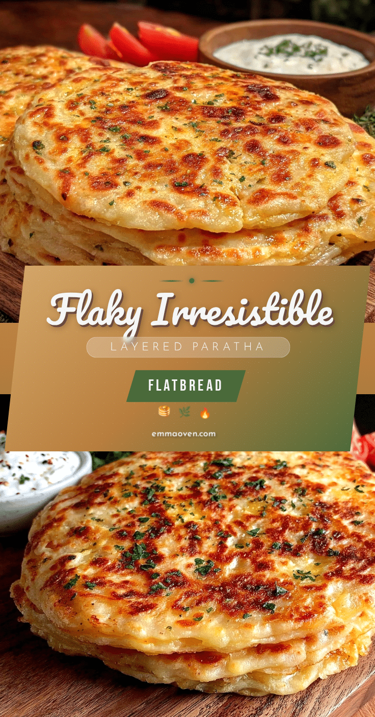 crispy flaky paratha flatbread recipe recipe
