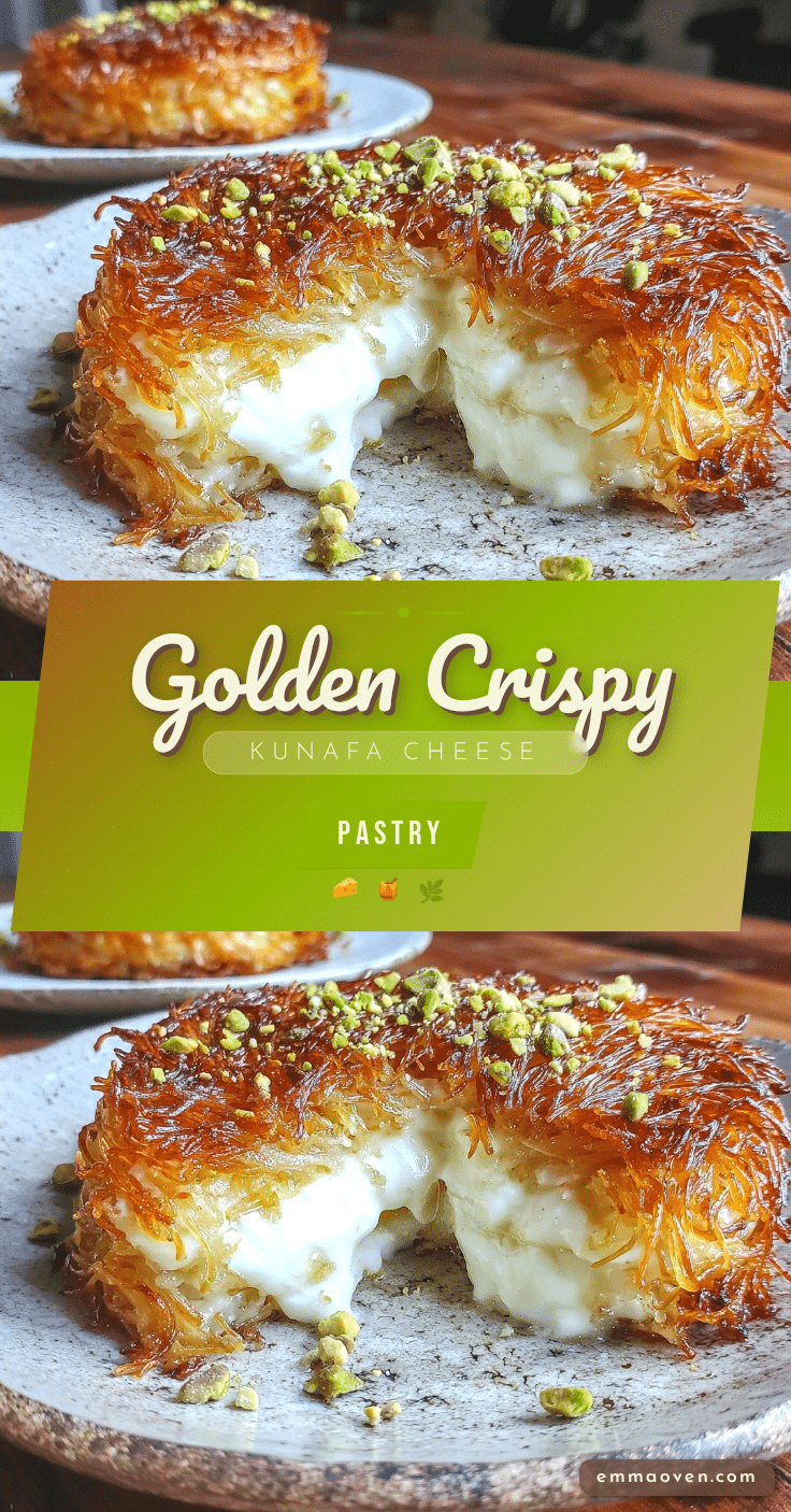 crispy kunafa cheese pastry recipe