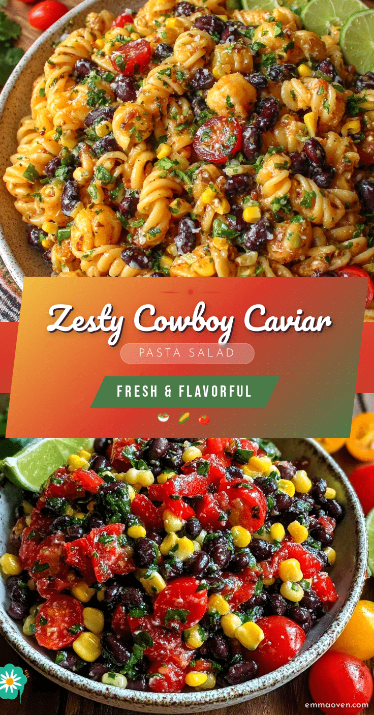 fresh cowboy caviar pasta salad recipe