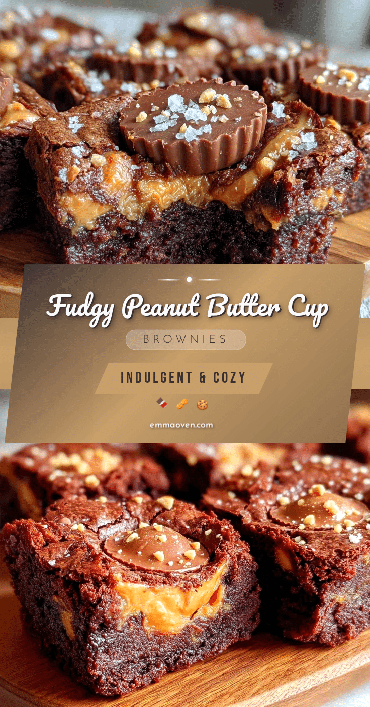 fudgy peanut butter cup brownies recipe