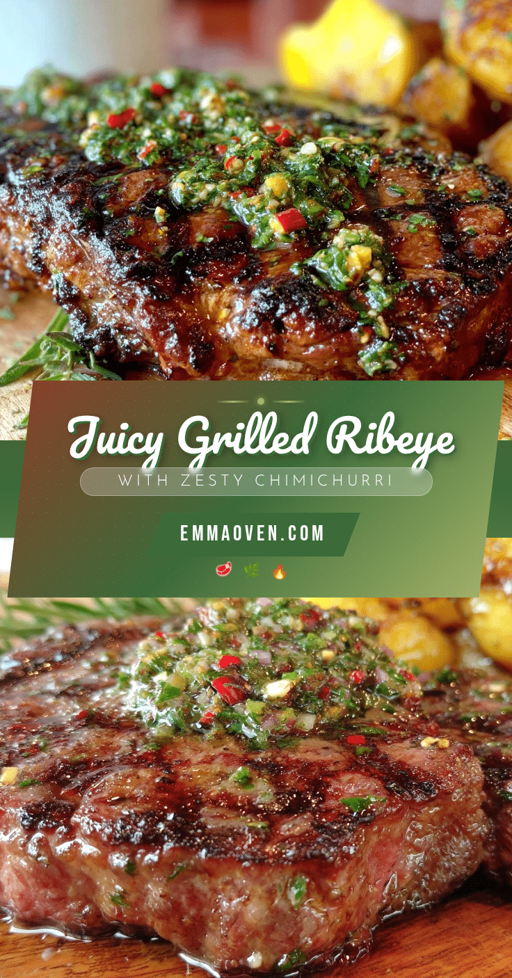 grilled ribeye steak chimichurri recipe