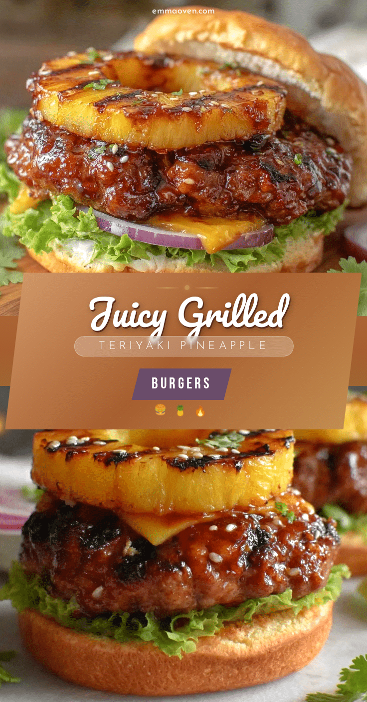 grilled teriyaki pineapple burgers recipe