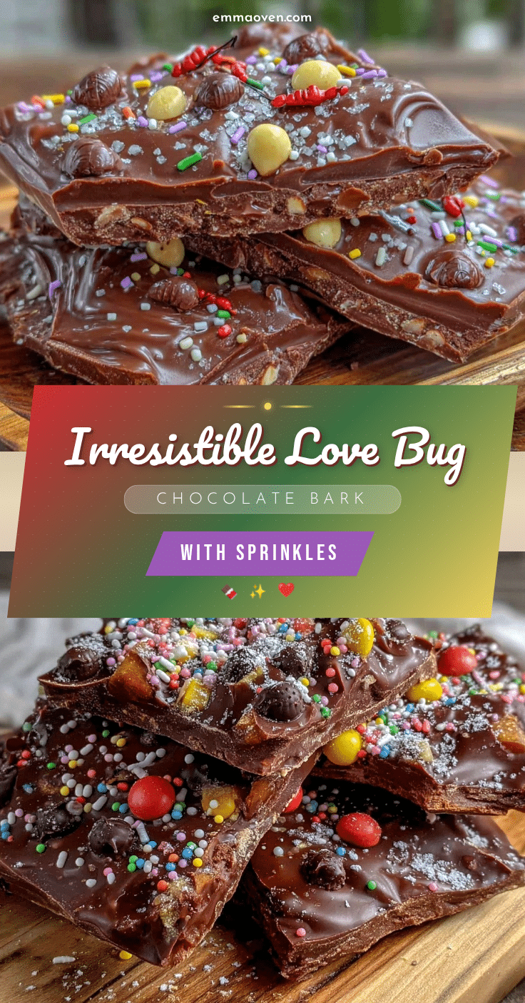 love bug chocolate bark recipe