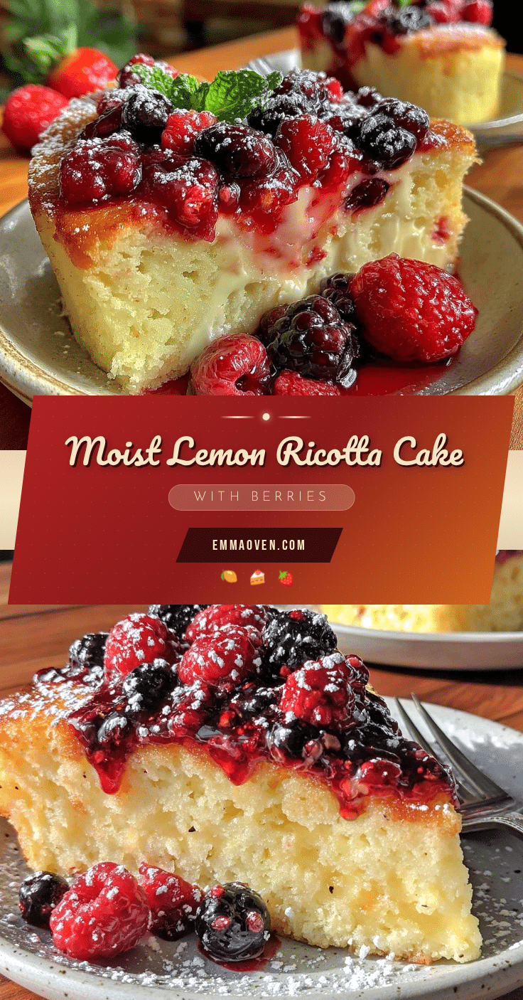 moist lemon ricotta cake recipe