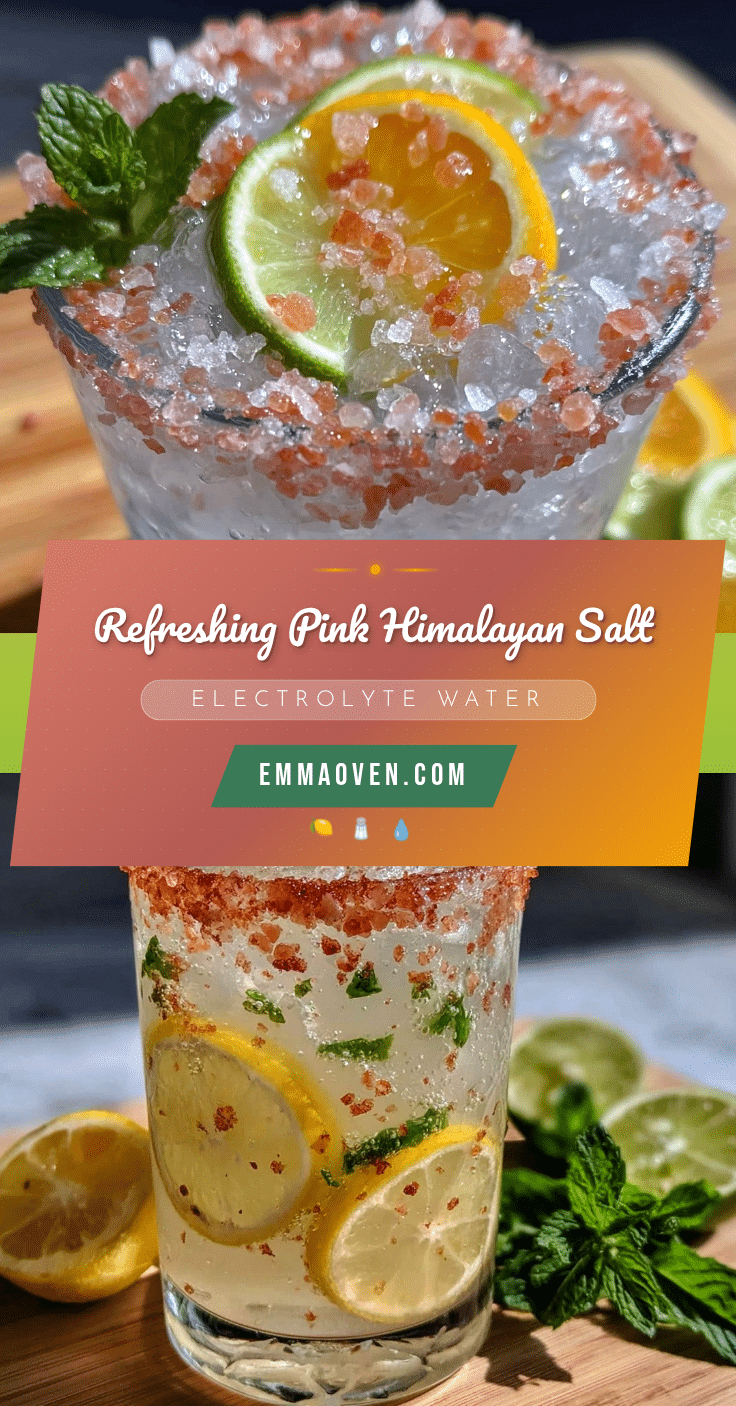 pink Himalayan salt electrolyte water recipe