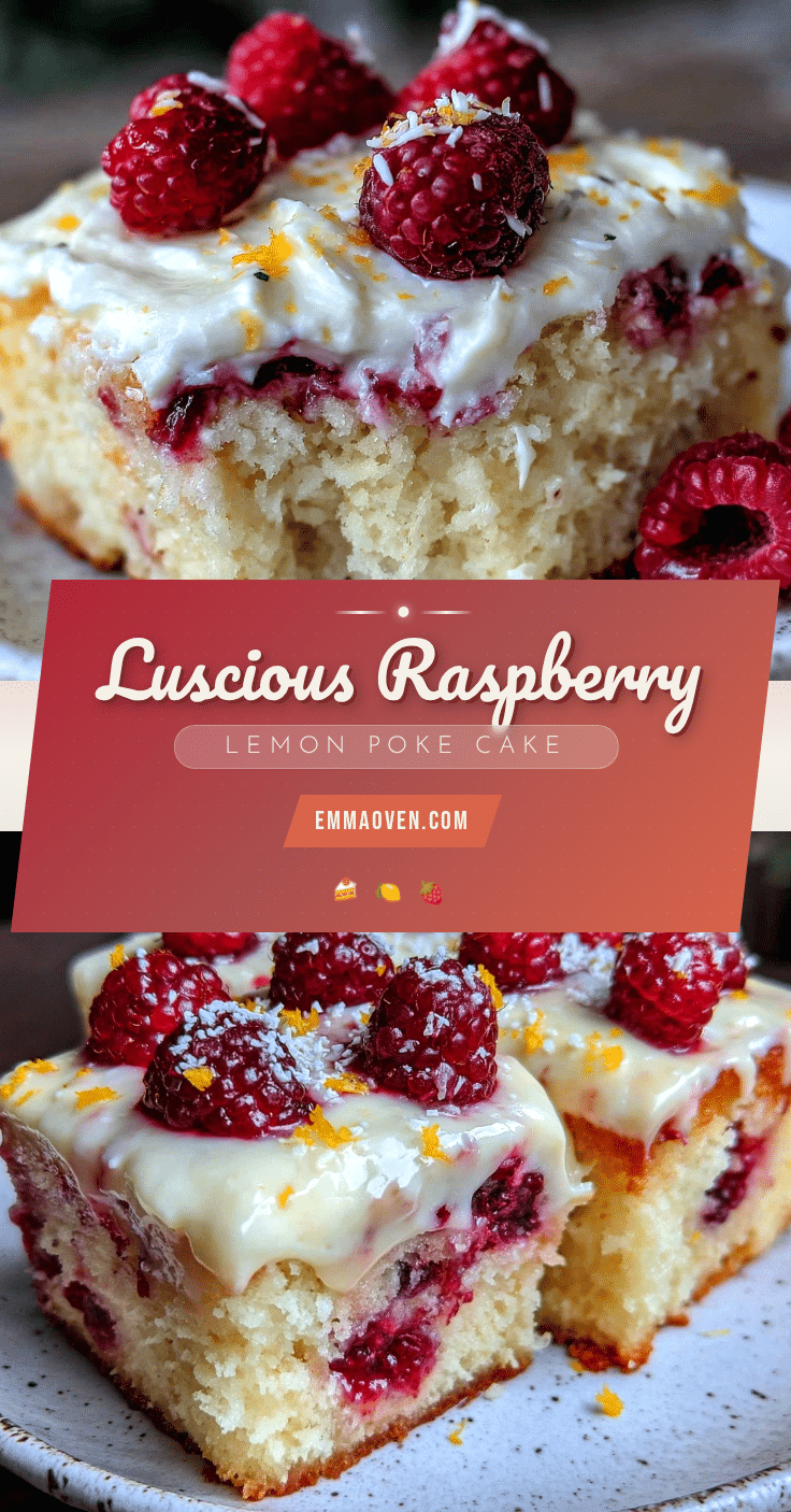 raspberry lemon poke cake recipe