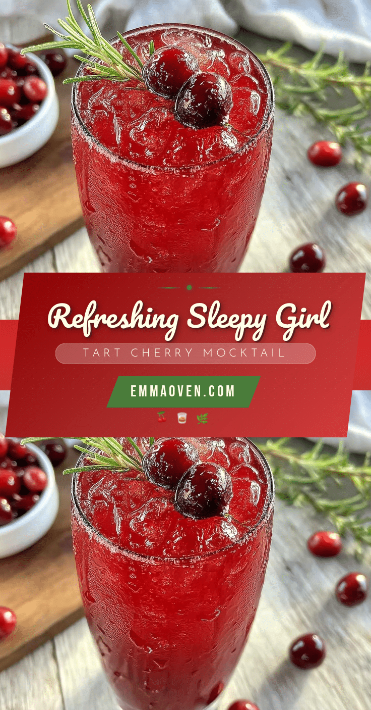 sleepy girl tart cherry mocktail recipe