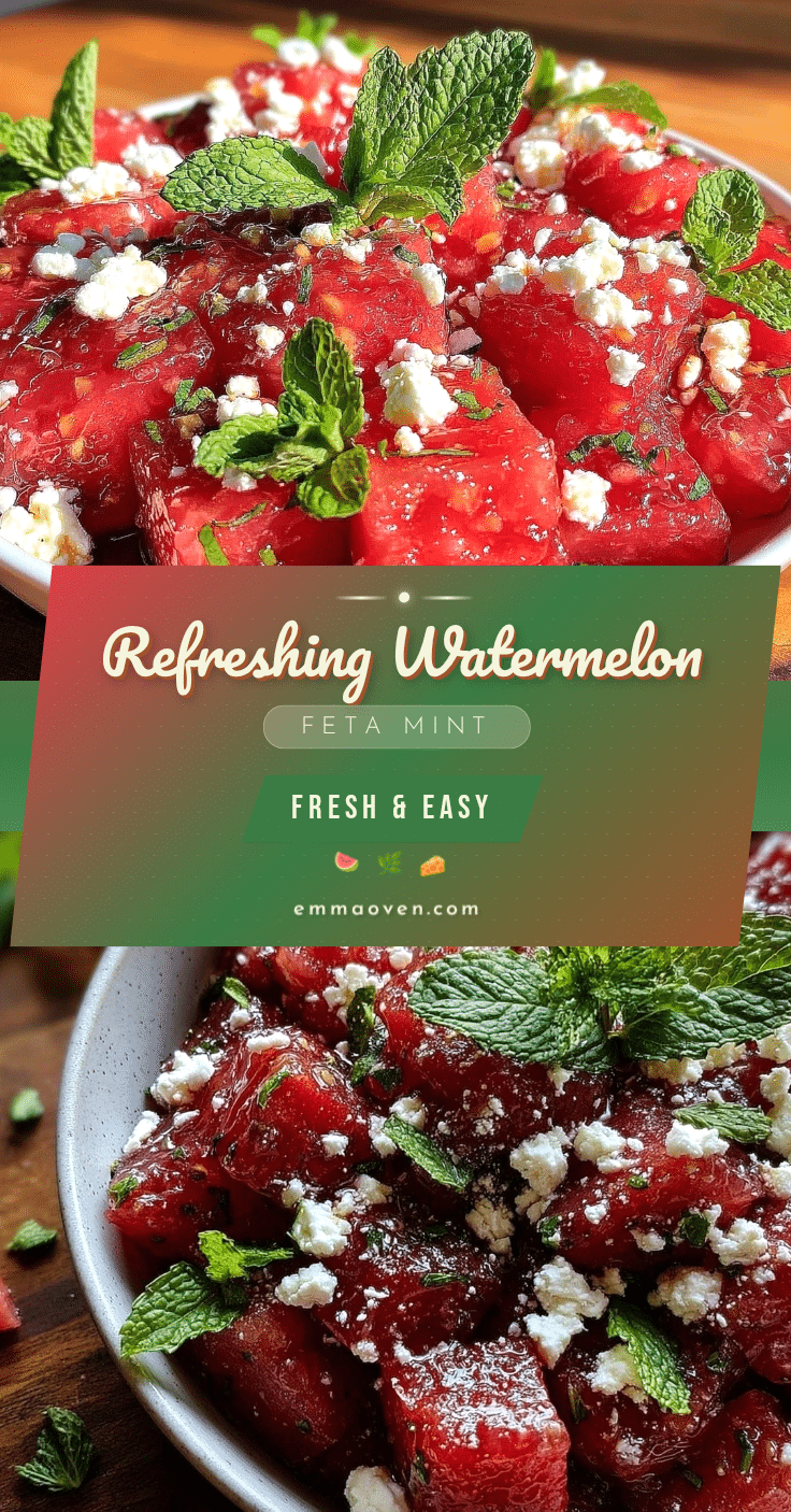 watermelon feta mint salad recipe