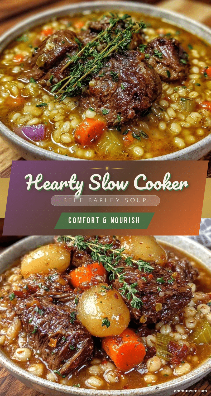 beef and barley soup recipe