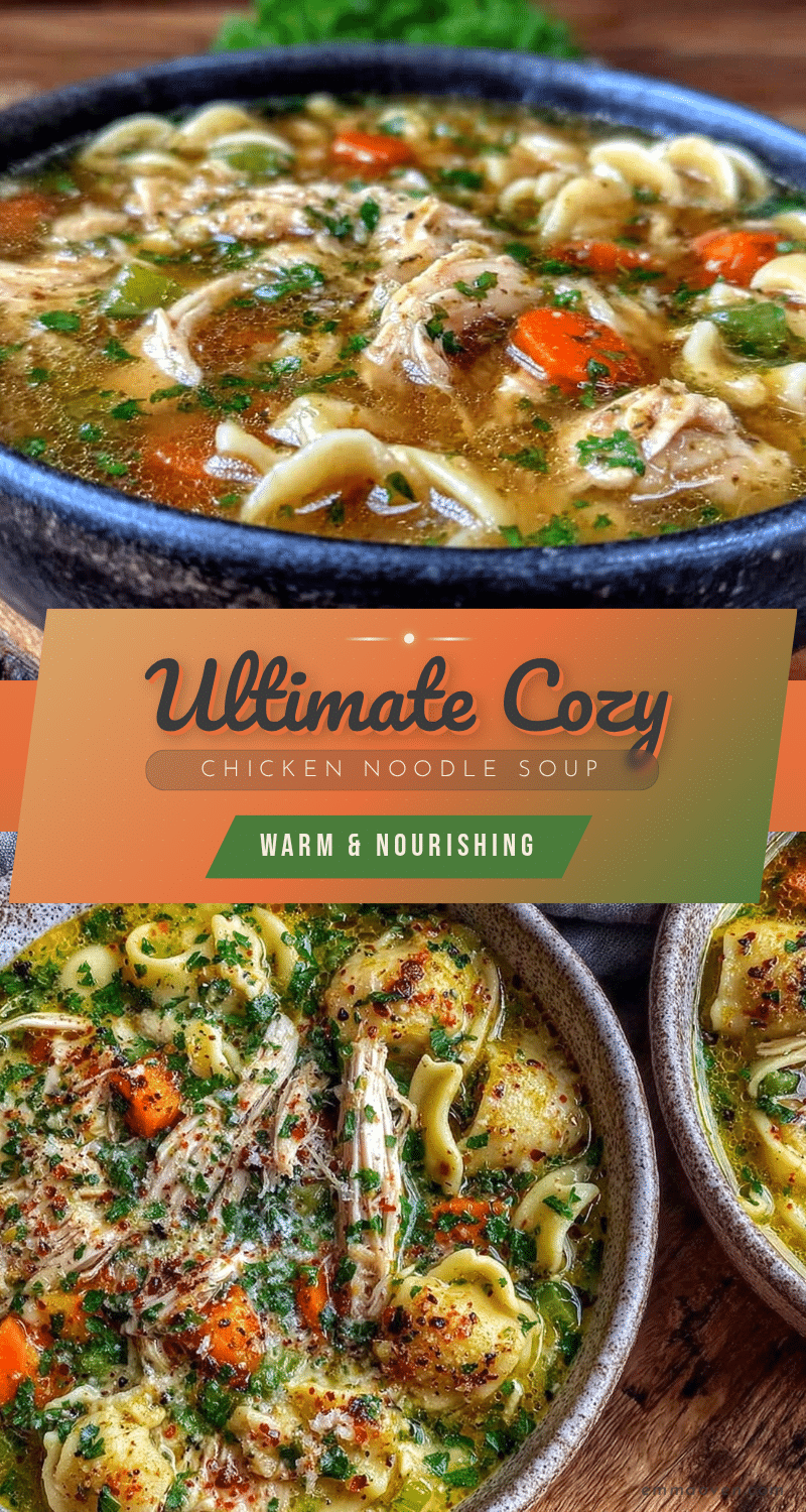 cozy chicken noodle soup recipe recipe