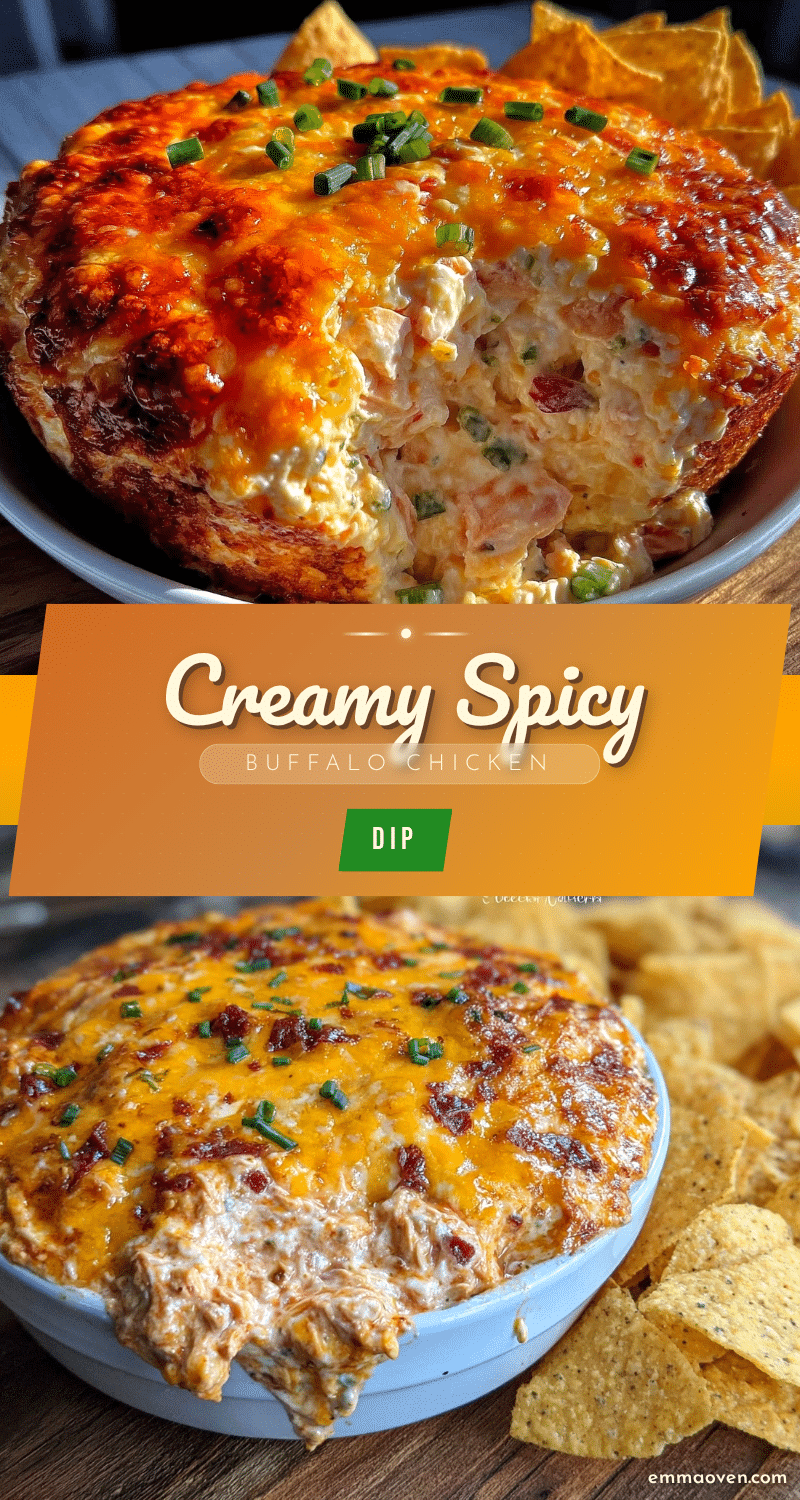 creamy buffalo chicken dip recipe