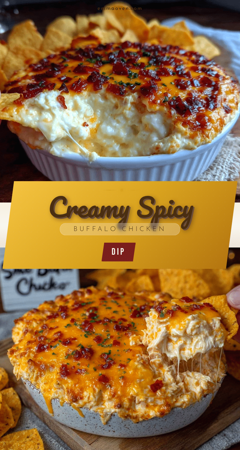creamy buffalo chicken dip recipe