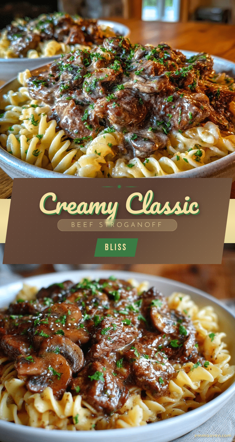 creamy classic beef stroganoff recipe recipe