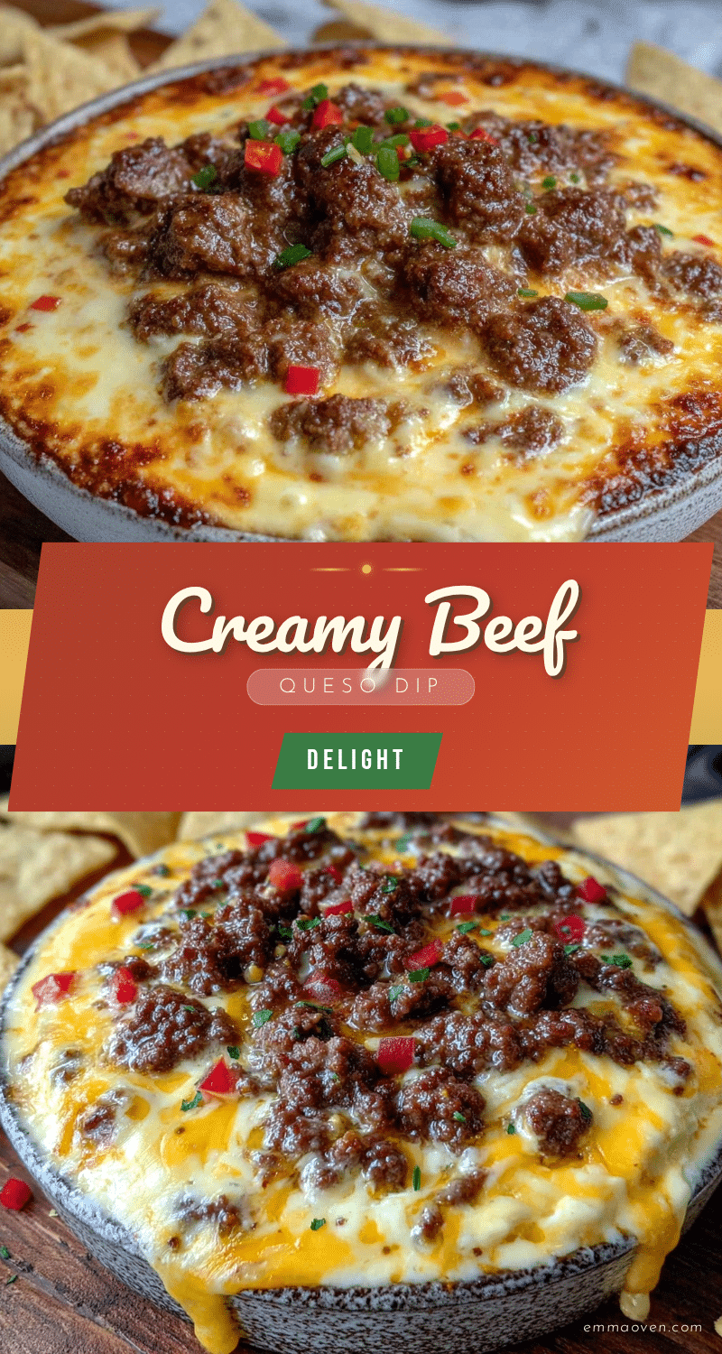 creamy queso dip with ground beef recipe