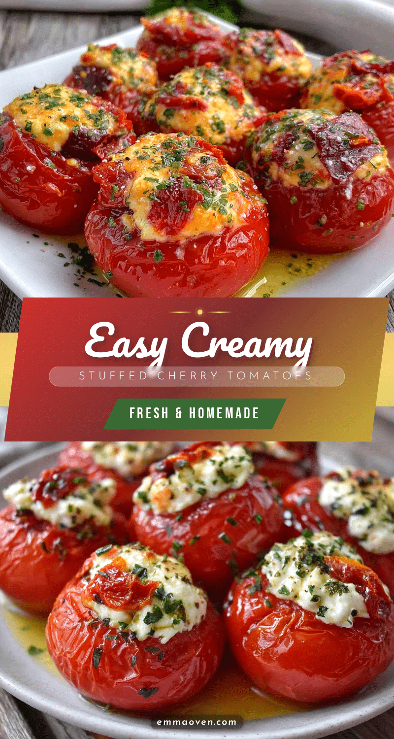 creamy stuffed cherry tomatoes recipe