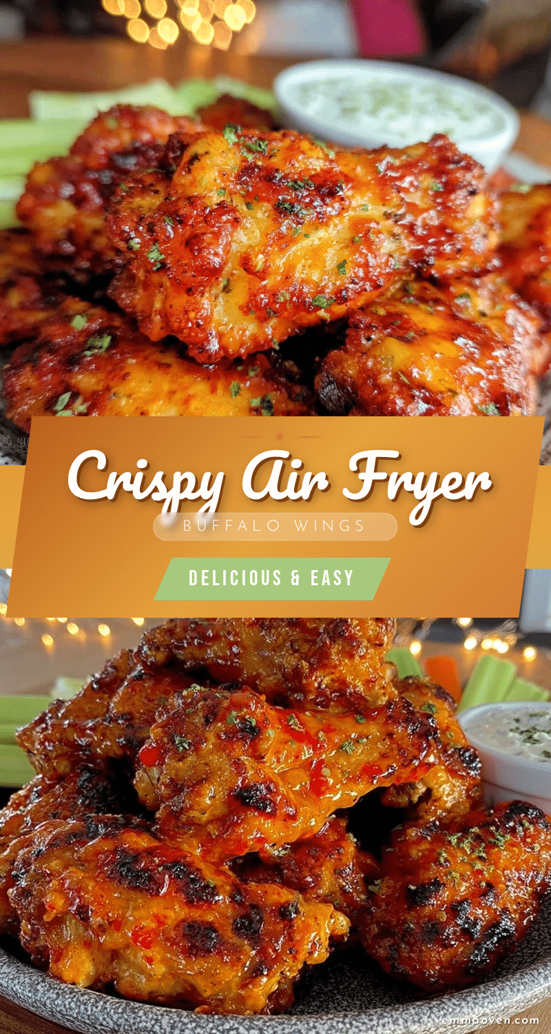 crispy air fryer buffalo wings recipe