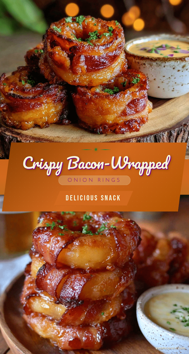 crispy bacon-wrapped onion rings recipe