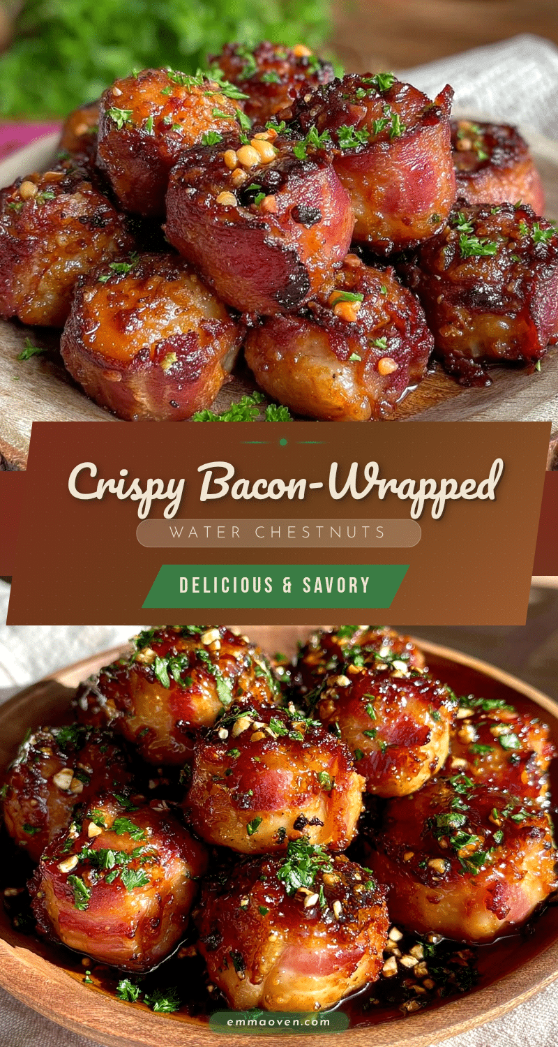 crispy bacon-wrapped water chestnuts appetizers recipe