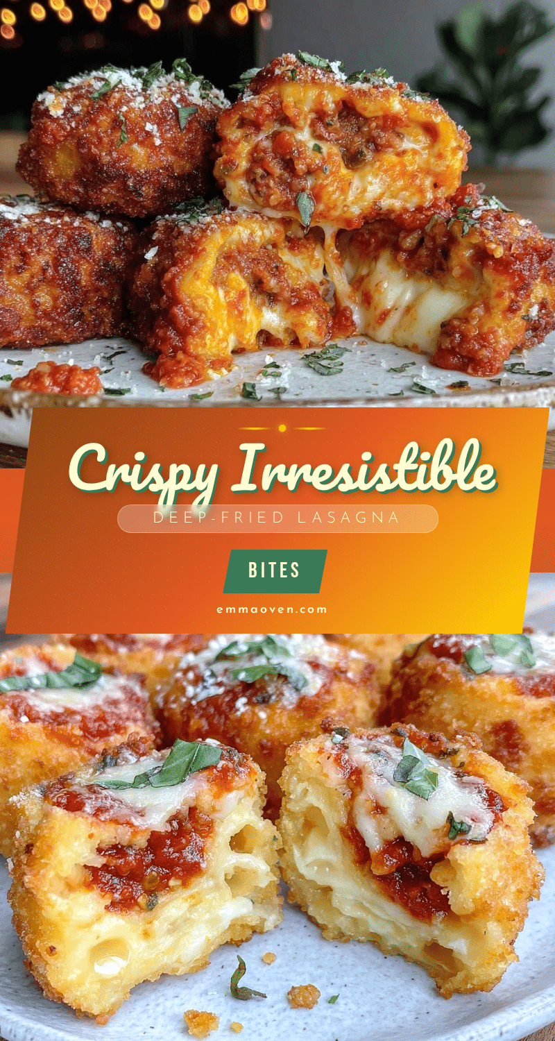 crispy deep-fried lasagna bites recipe