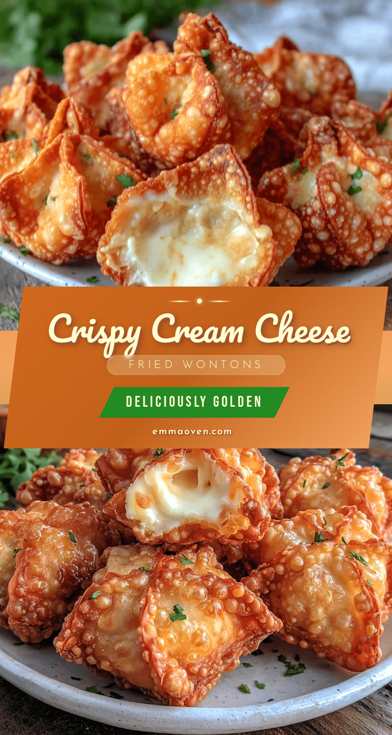 crispy fried wontons with cream cheese filling recipe
