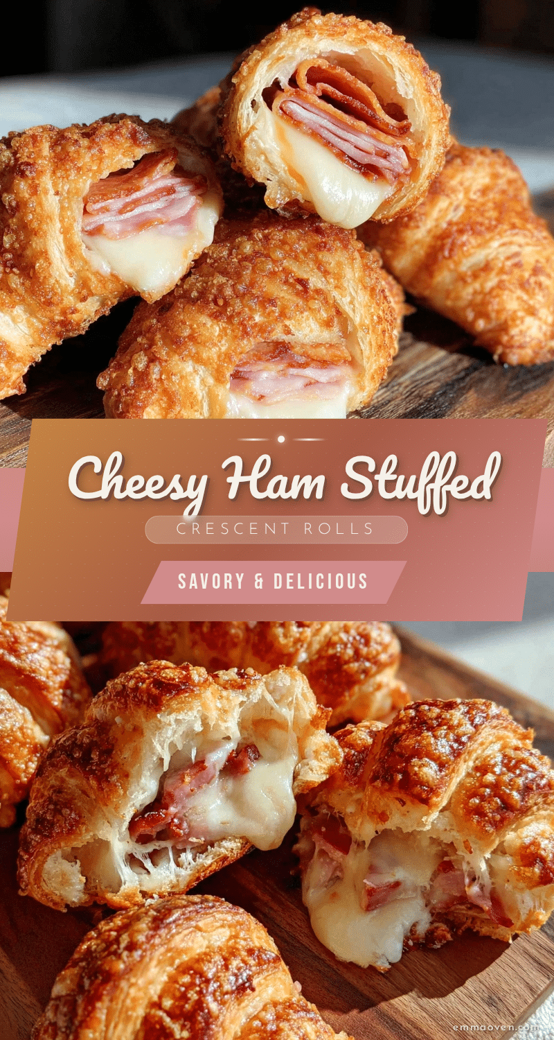 crispy ham and cheese stuffed crescent rolls recipe
