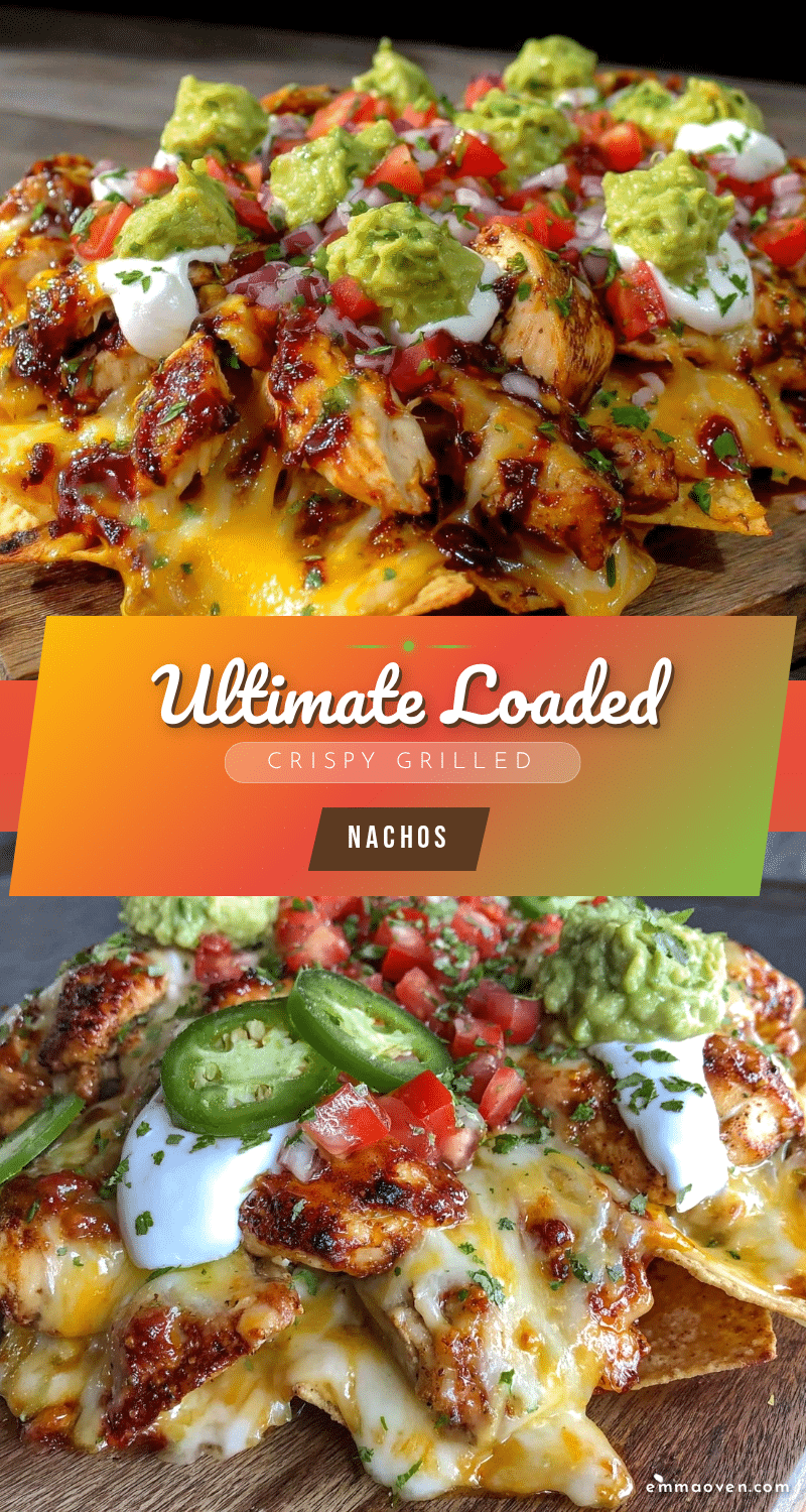 crispy loaded grilled nachos with smoky chicken recipe