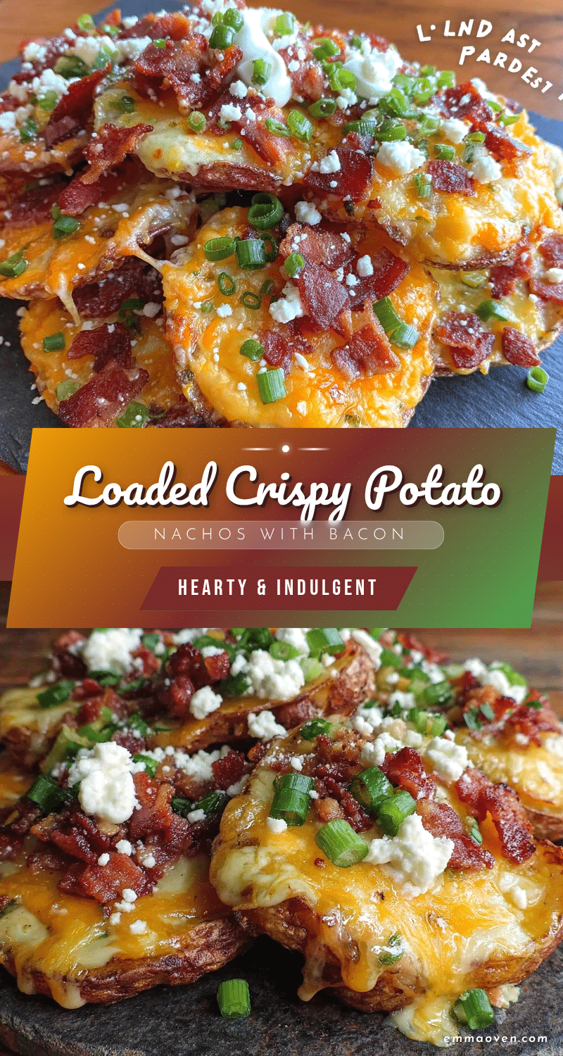 crispy loaded potato nachos with bacon recipe