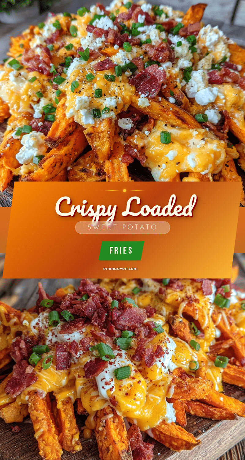 crispy loaded sweet potato fries recipe
