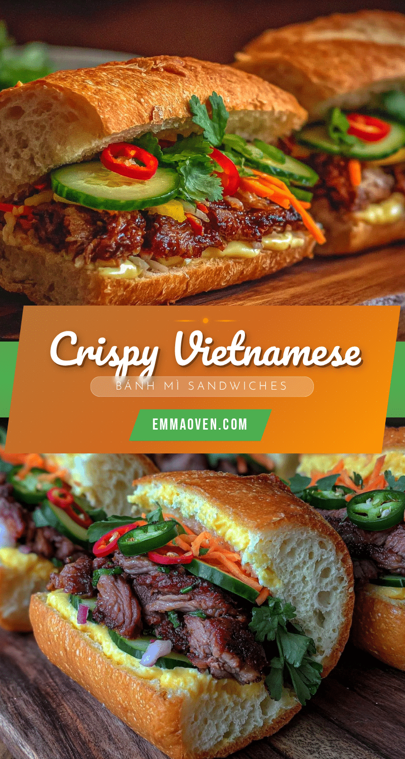 crispy vietnamese bánh mì sandwich recipe