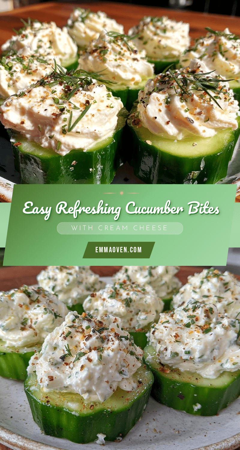 cucumber bites with cream cheese recipe